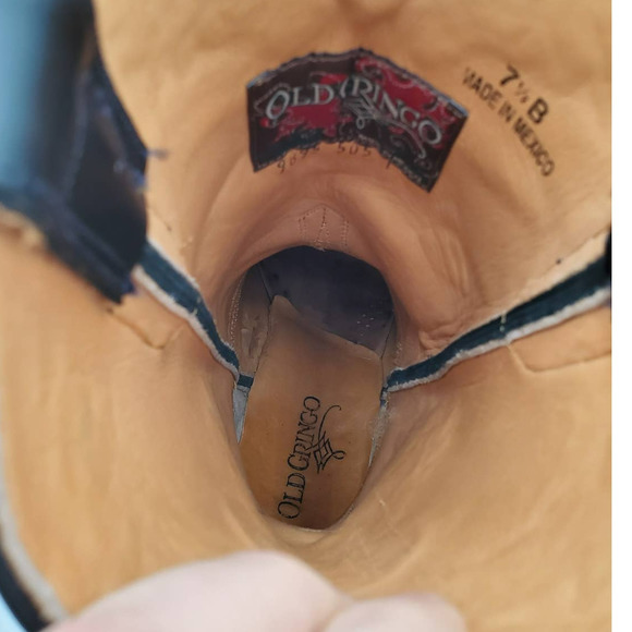 Old Gringo See No Evil Skull & Rose Cowboy Cowgirl Boots - Picture 8 of 12